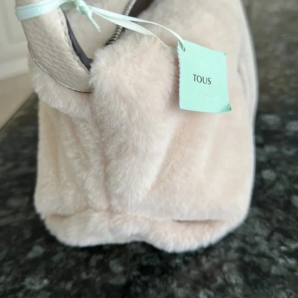 TOUS FUR and leather bag authentic 100%​